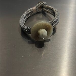 Elegant Gray Stone Bracelet